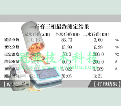 工業(yè)副產(chǎn)石膏粉三相分析儀標(biāo)準(zhǔn)/檢測方法