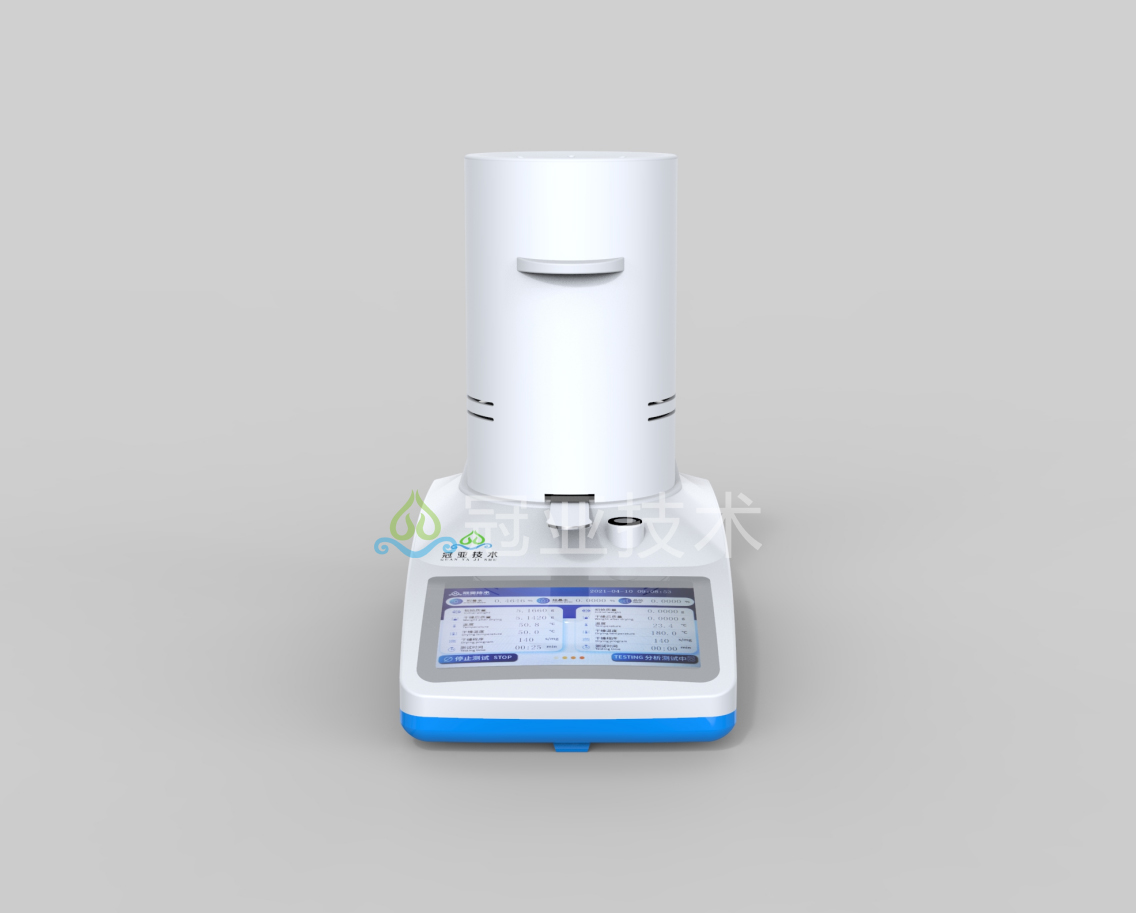 深圳冠亞牌CS-002GL鹽石膏結晶水品位測定儀，價格實惠，廣泛應用于天然石膏、脫硫石膏、磷石膏、鎢石膏、檸檬酸石膏、氟石膏等建筑石膏附著水、結晶水、品位、三相分析。